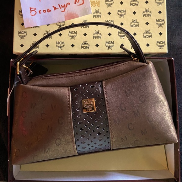 Vintage MCM clutch or pouchette style bag